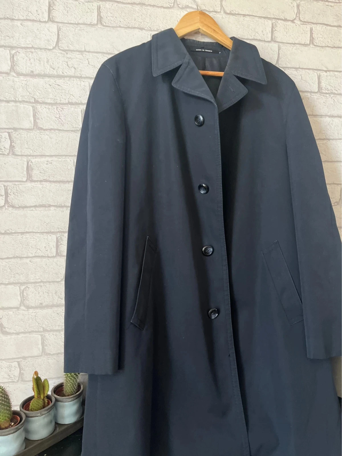 Lange marineblauwe jas – Maat 44 – Merk Nino – photo 2
